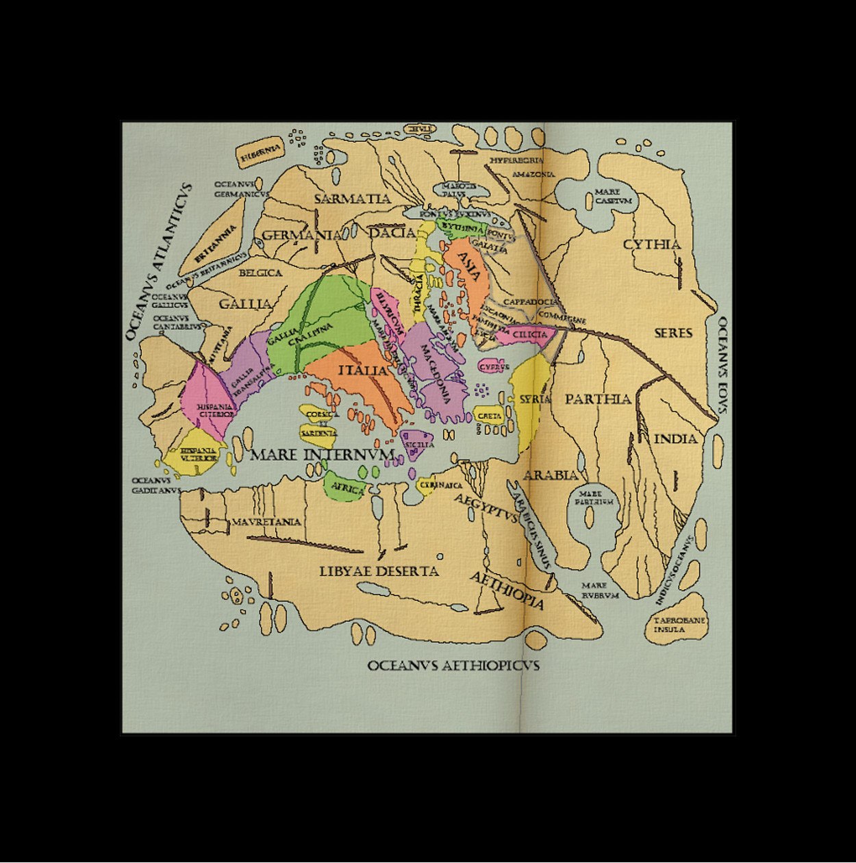 Pomponius Mela map