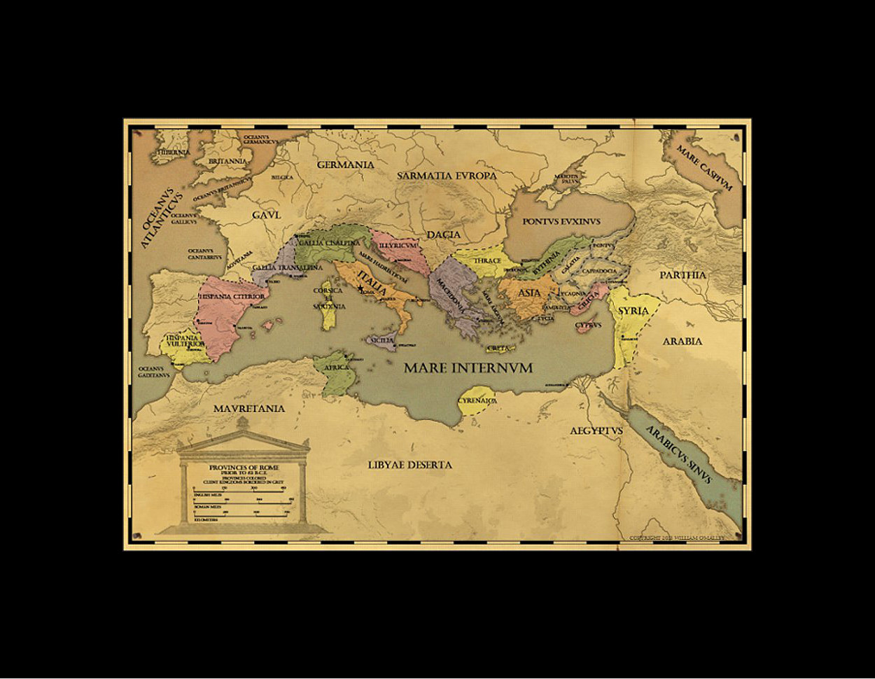 Roman province map