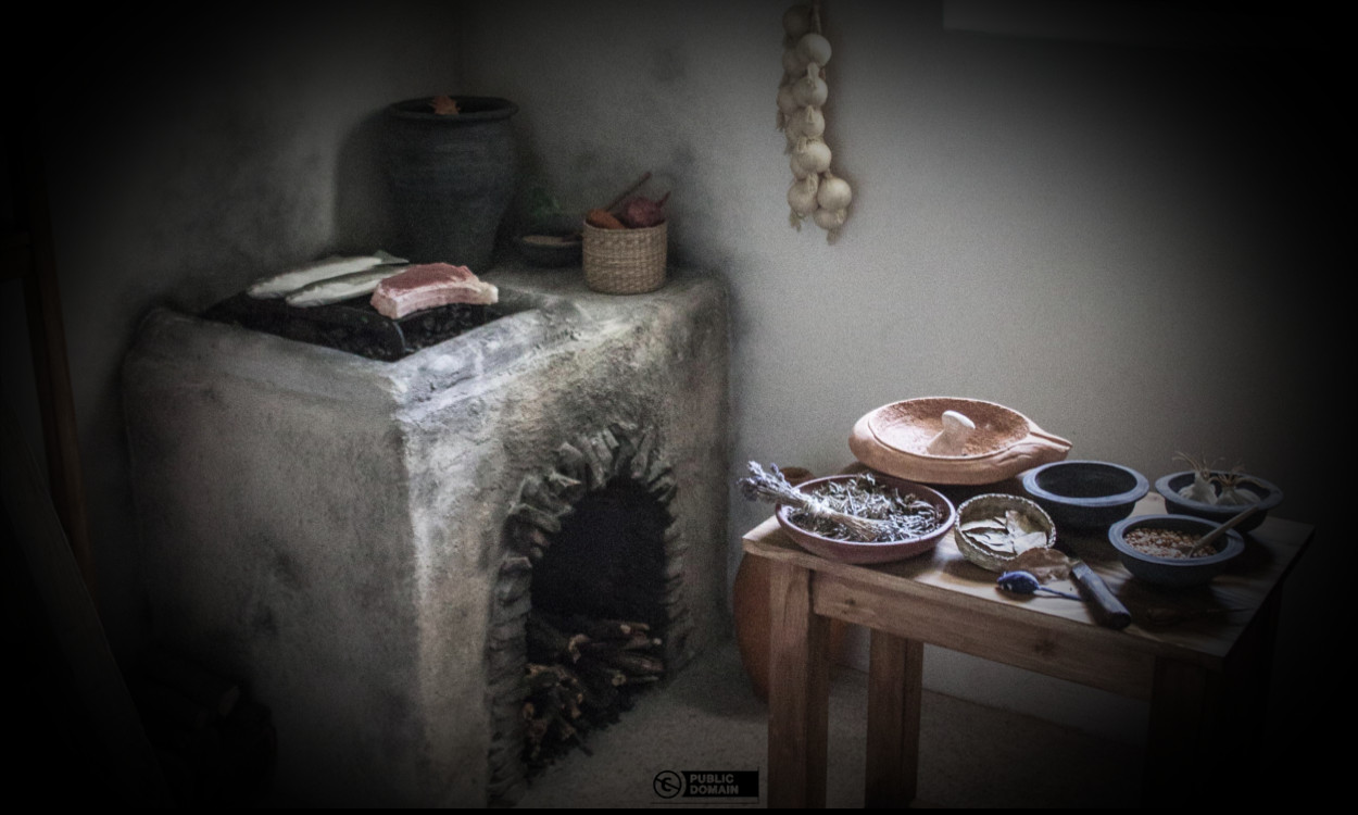 ancient Roman kitchen